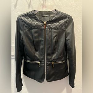 Ivanka Trump Black Faux Leather Jacket